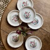 Set of 6 vintage deep plates, "Indian Tree" pattern by Digoin.