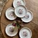 Set of 6 vintage deep plates, "Indian Tree" pattern by Digoin.