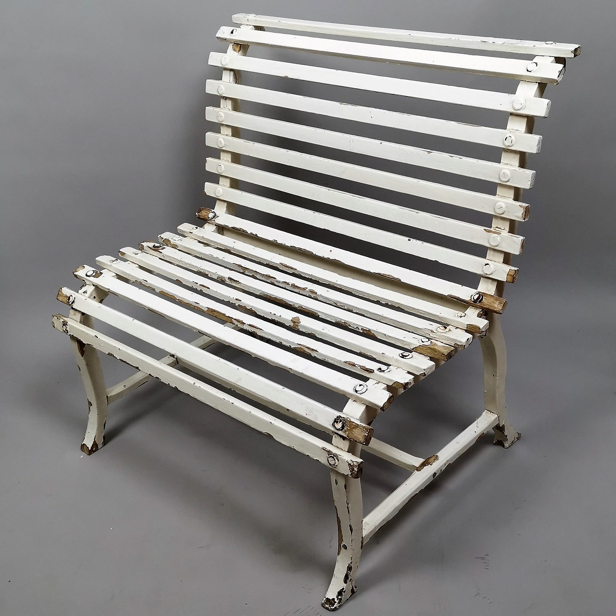 Small child bench painted wooden