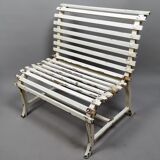 Banc d'enfant en bois peint