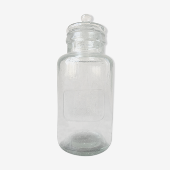 Bubbleglass grocery jar