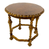 French round side table in burr walnut, 1920s