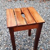 3 Wooden stools. (beech) slats and ease handle