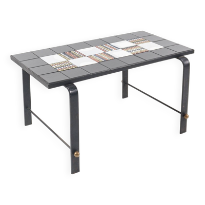 Roger capron (attr. à) - table basse en céramique vers 1950