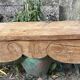 Antique shelf carved wood - raw oak - L 102 x D 28