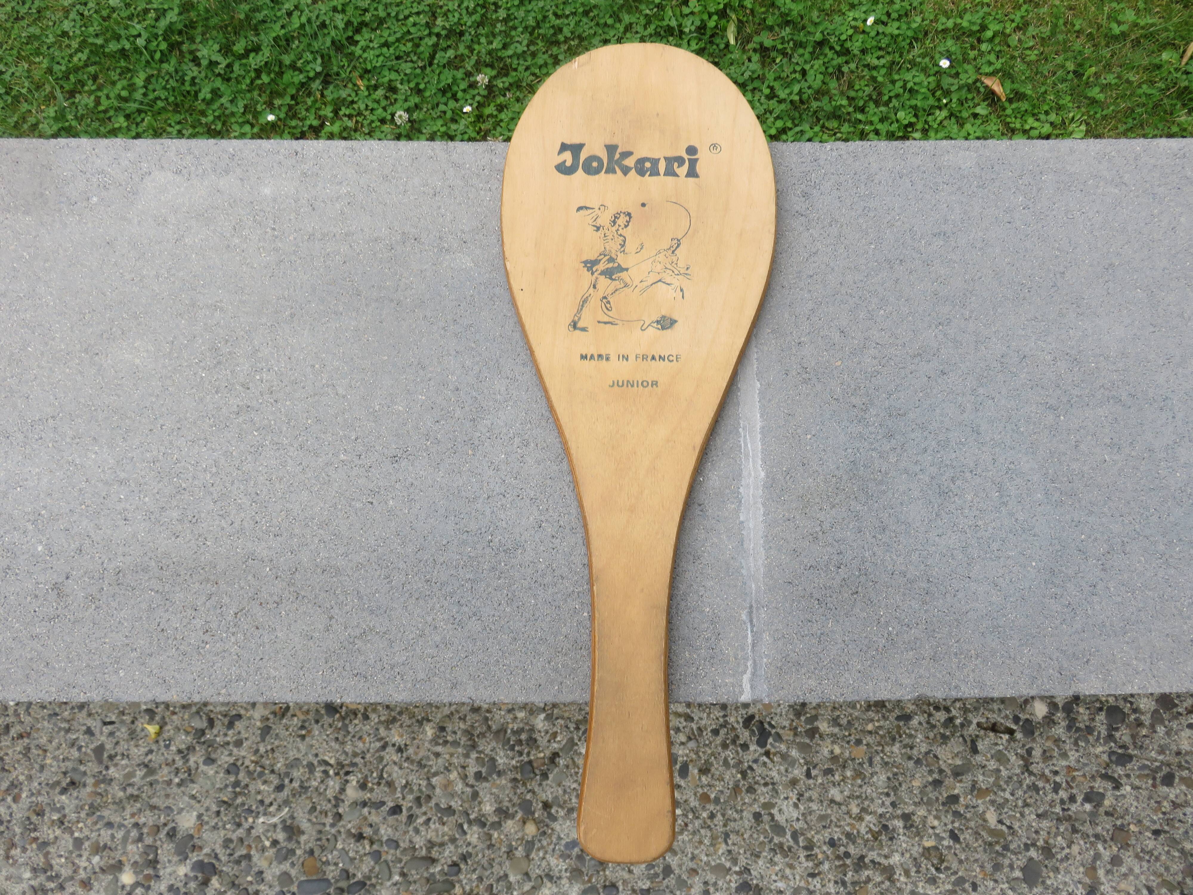 Pair of wooden "jokari" snowshoes, Basque country, 1960