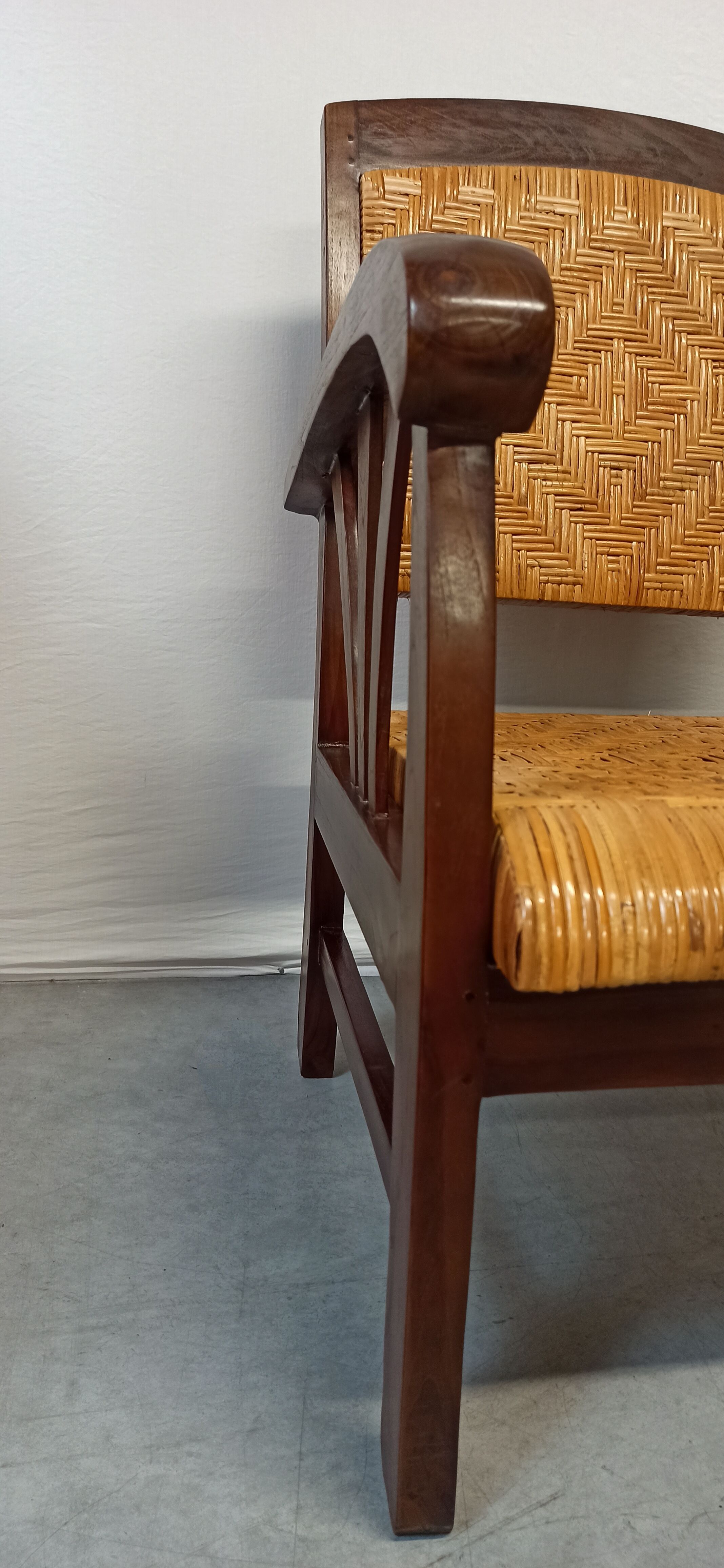 Pair of colonial style armchairs