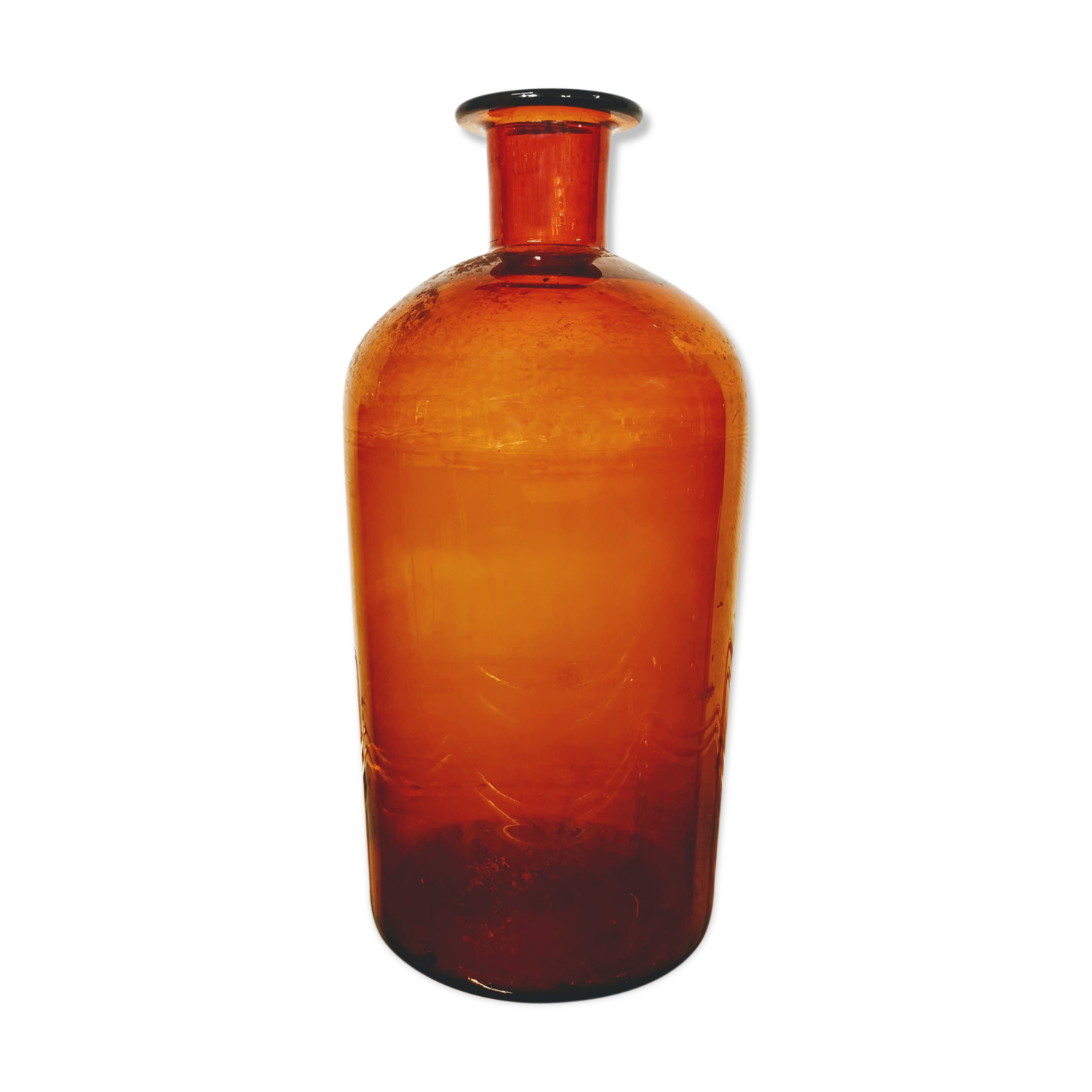 XXL amber apothecary bottle