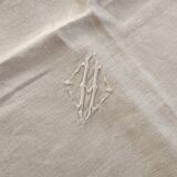2 monogram napkins H
