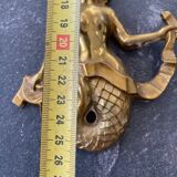 Paire d'applique sirène en bronze Guillemard