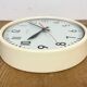 Vintage Beige School Wall Clock from Van Doorn, 1960s
