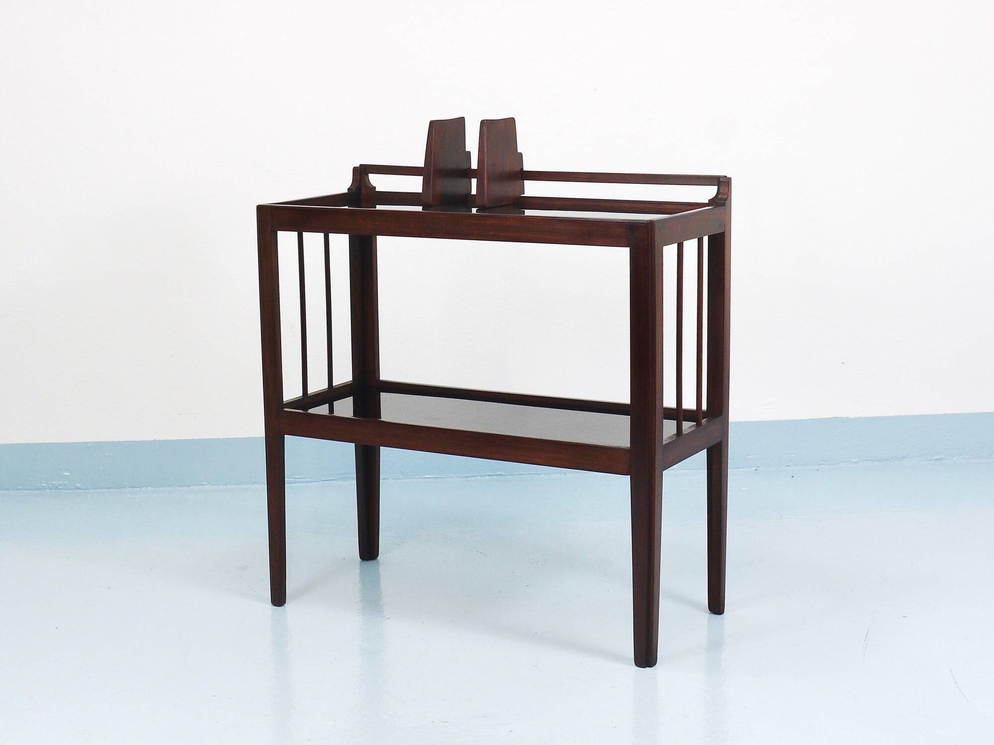 Hagenauer Jirasek unique side table, book shelf, Vienna, 1940s