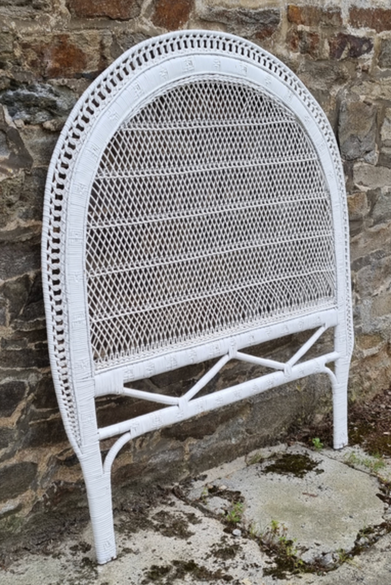 Headboard in bamboo, rattan and wicker
