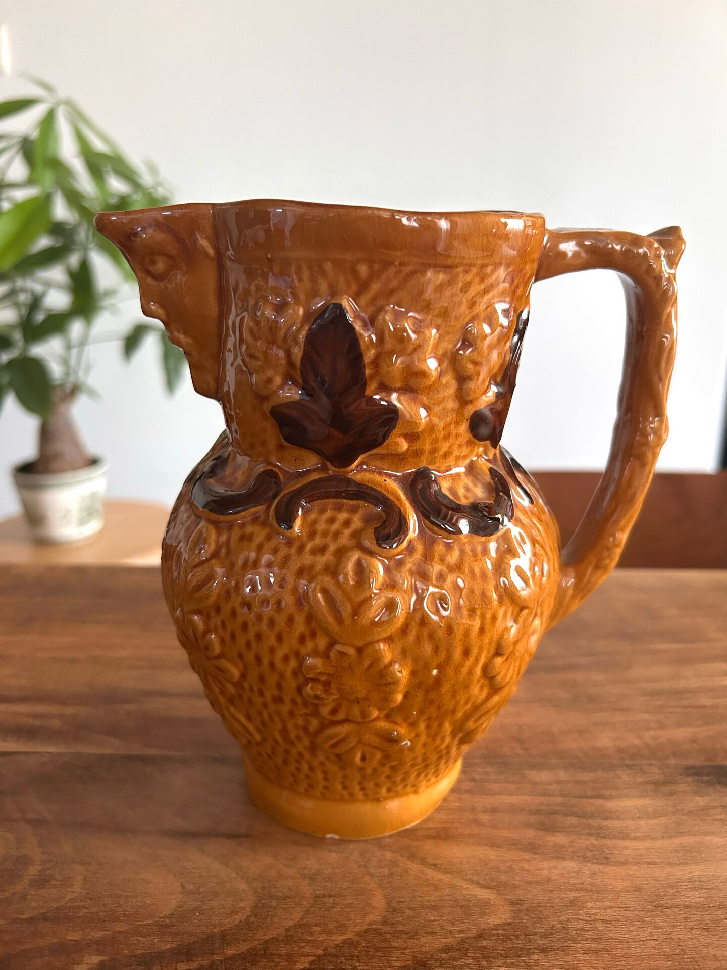 Pichet Barbotine floral