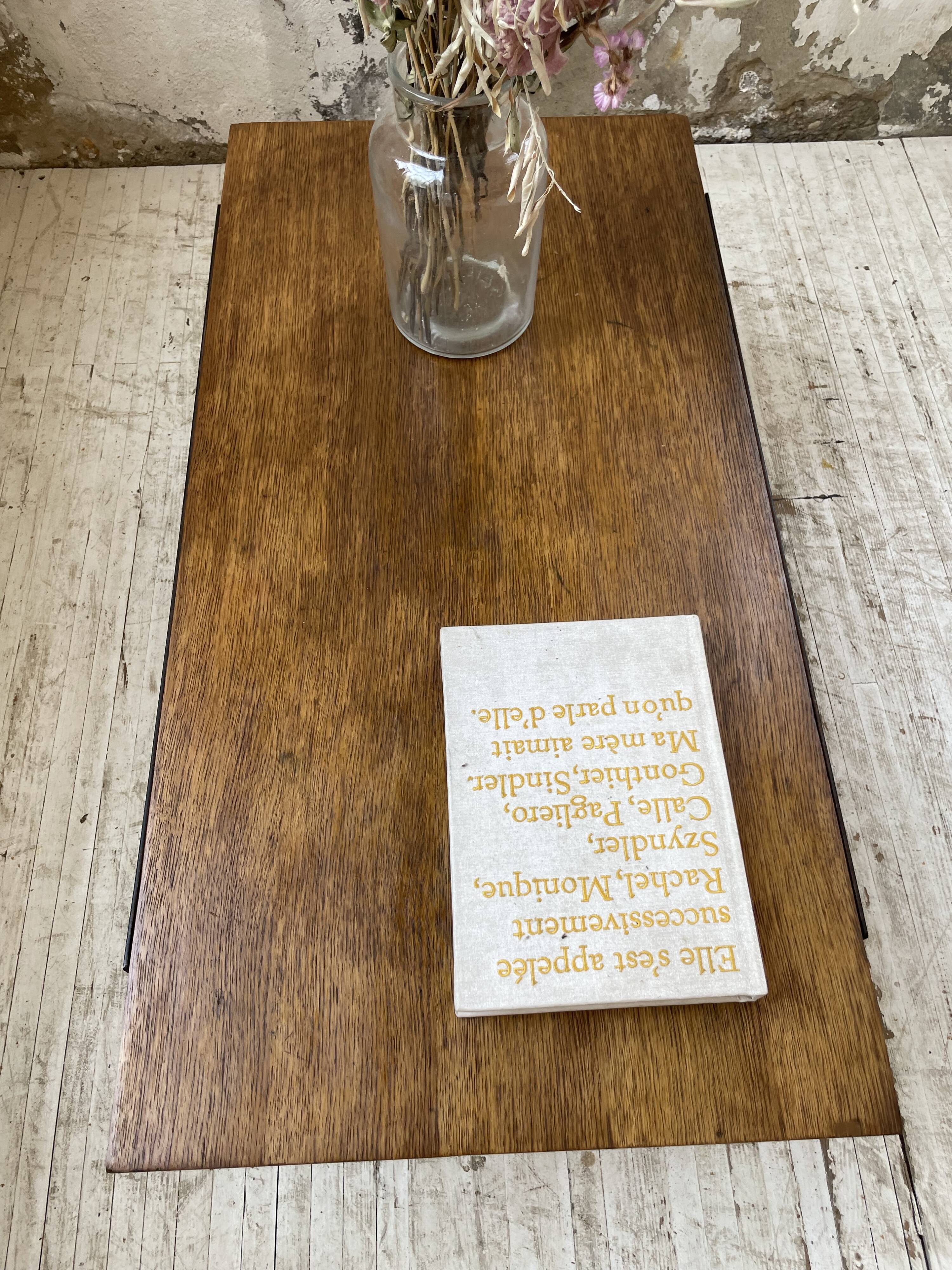 50s modernist oak coffee table