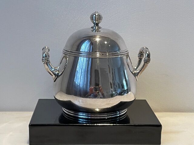 Sugar Christofle Art Deco, silver metal
