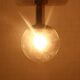 Textured Glass Ceiling Lamp by Glashütte Limburg Germany 1970s