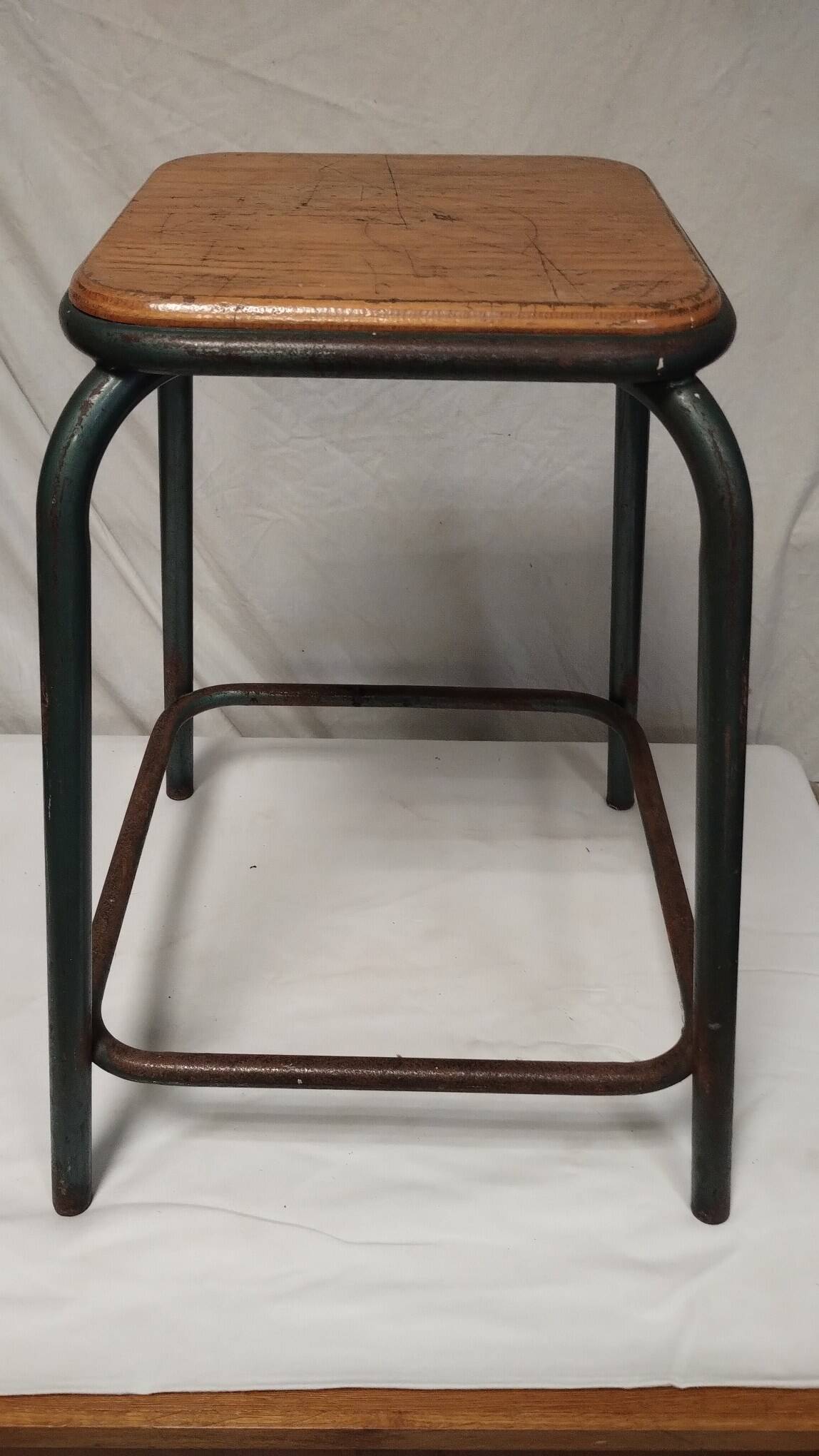70s industrial stool