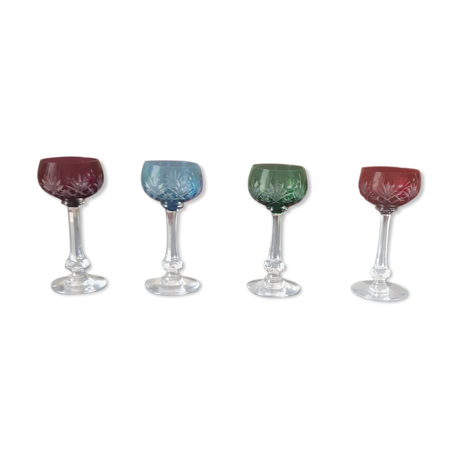 4 crystal glasses Saint Louis