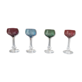 4 verres  cristal Saint Louis