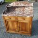 old bathroom cabinet / dressing table with marble