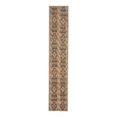 Vintage Turkish hallway rug 50x263 cm
