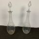 Paire de carafes à vin en cristal