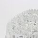 Round textured glass ceiling light by Limburg, Germany, 1970s.