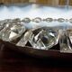 Illuminated round crystal glass mirror from Palwa, West-Germany 1950s