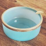 Blue and gold ashtray