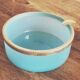 Blue and gold ashtray