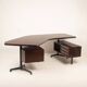 T96 Rosewood Boomerang Desk by Osvaldo Borsani for Tecno, First Edition, 1950