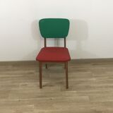 Chaise bicolore des années 60
