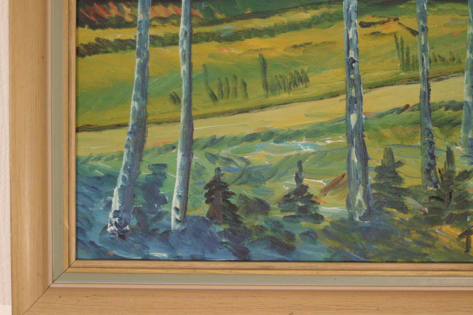 Paysage aux bouleaux par Thorp