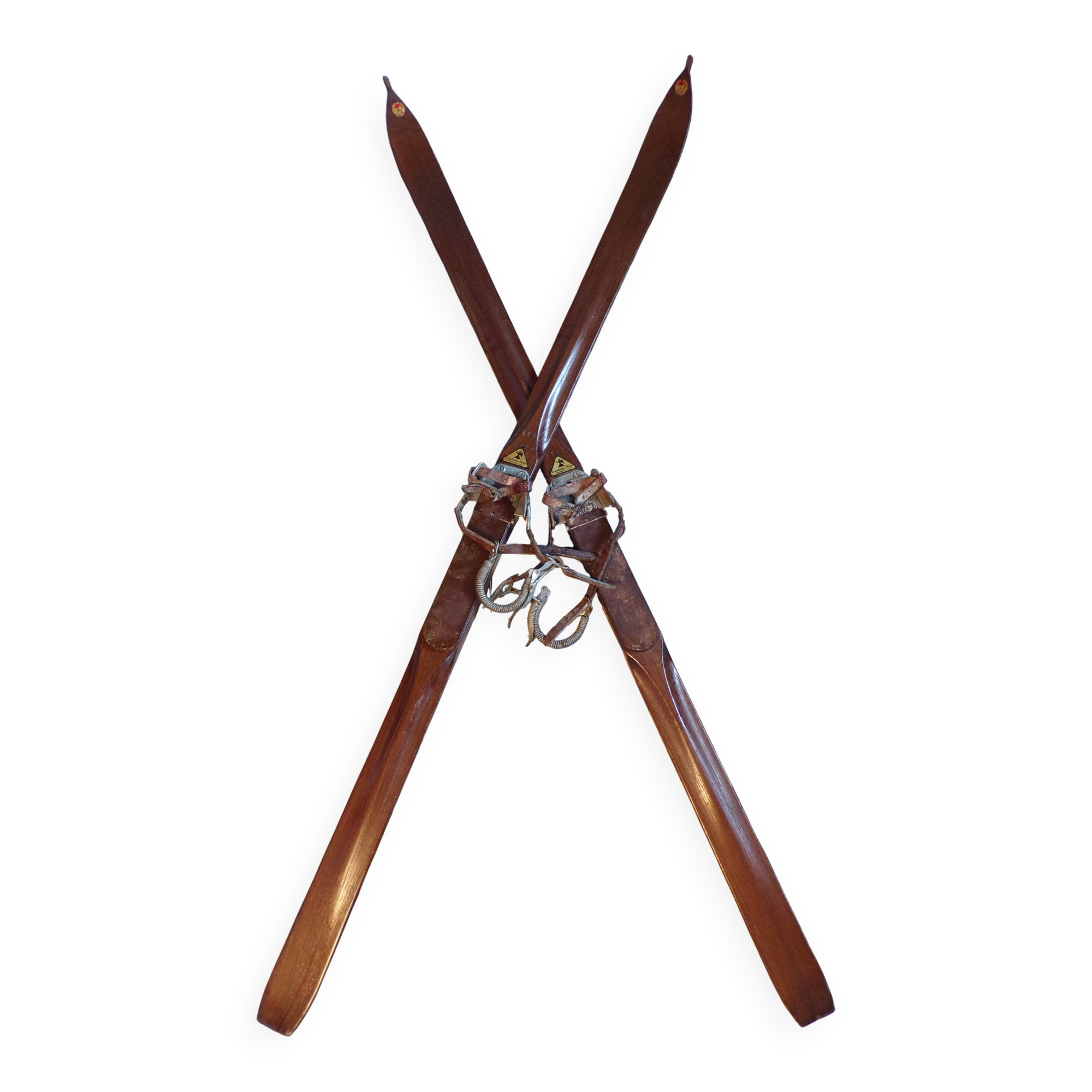 Vintage wooden skis 191cm