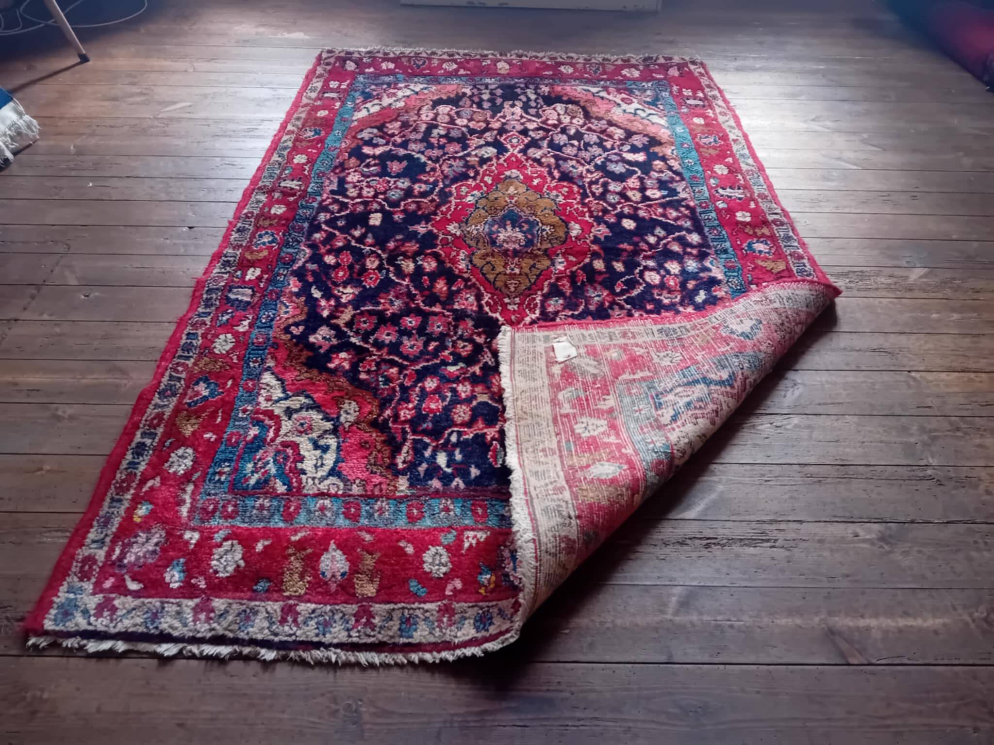 Handmade Persian Hamadan Rug 210x130cm