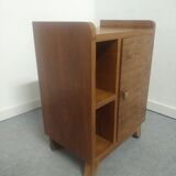 Art Deco walnut bedside table