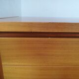 Large vintage row in blond wood