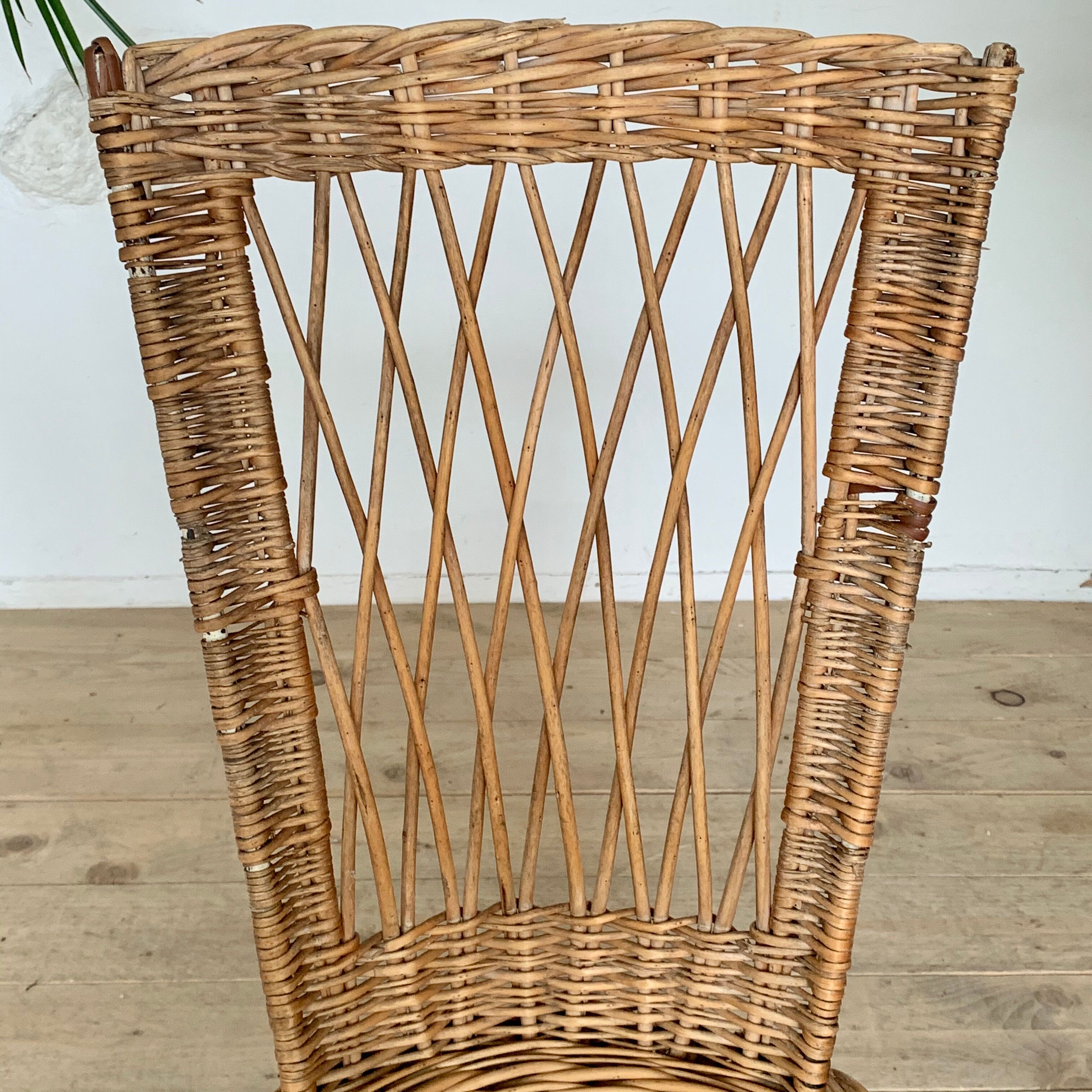 vintage rattan chair