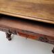 Ancienne table a ecrire bois perlé Louis XIII