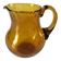 Petit pichet en verre bullé de Biot jaune doré