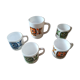 Mobil mugs and vintage pitcher in arcopal