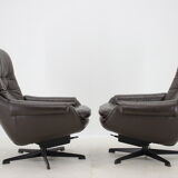 Scandinavian leather armchairs by Peem, 1970
