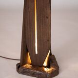 Sculptural Solid Wood Floor Lamp Post-Modern Light STRATA by Flowlight UK