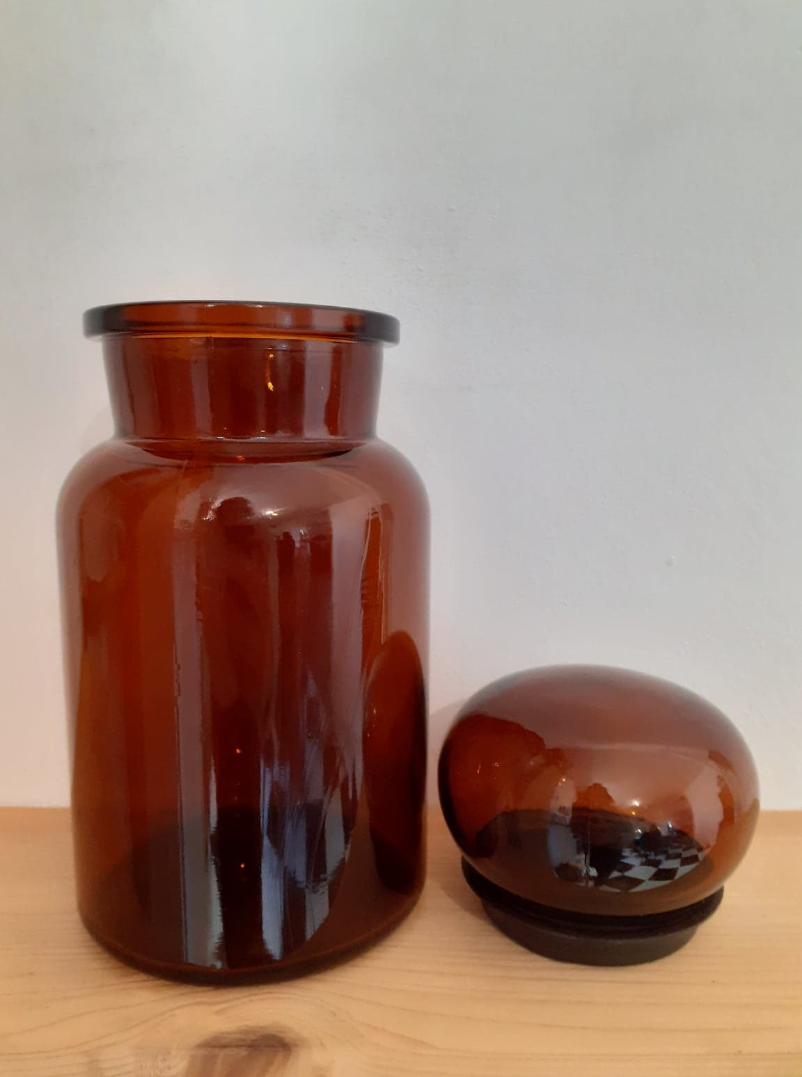 Pot apothicaire ambre
