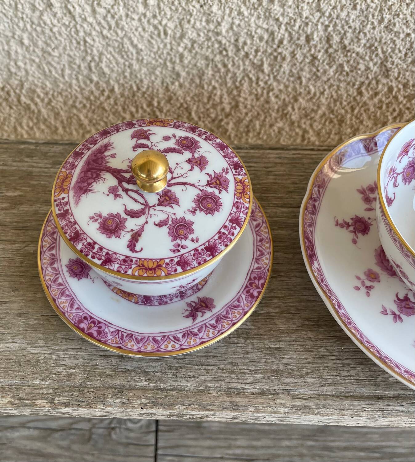 Limoges porcelain coffee service from Haviland, Tree model