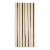 Tapis kilim beige en laine et coton turc vintage fait à la main 155x330