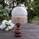 Lampe de chevet vintage romantique verre à franges