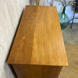 Vintage chest of drawers with compass feet