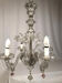 Murano glass chandelier with four light arms, late 19th century.